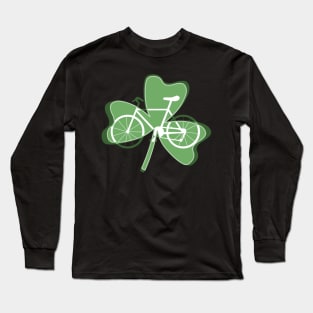 Shamrock White Bicycle Long Sleeve T-Shirt